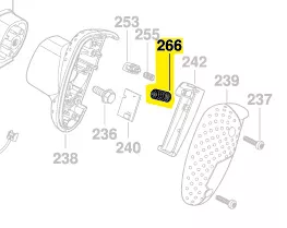 Ressort réf. 2 610 004 411 BOSCH interrupteur GOF 1600 CE